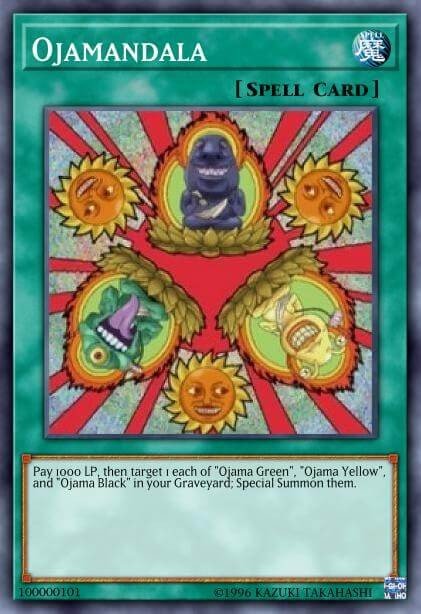 Ojamandala Yu-Gi-Oh card