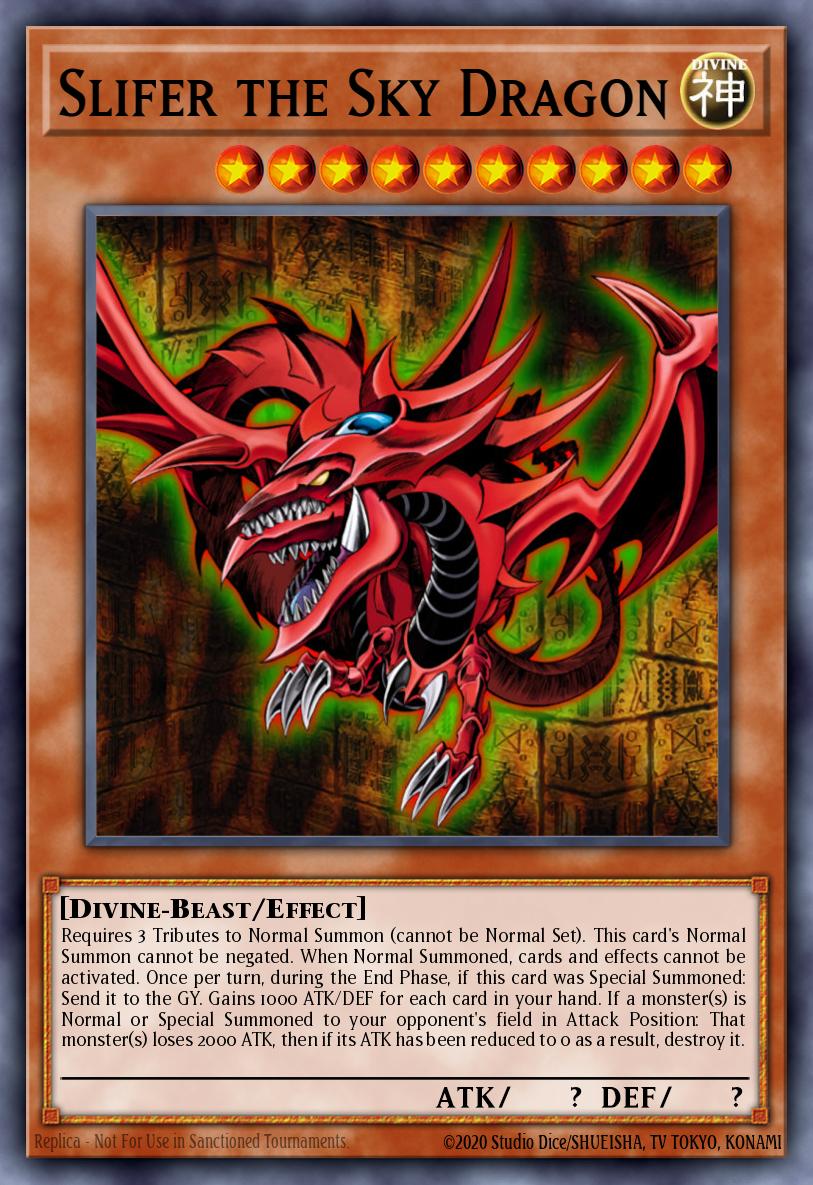 Slifer the Sky Dragon Yu-Gi-Oh card