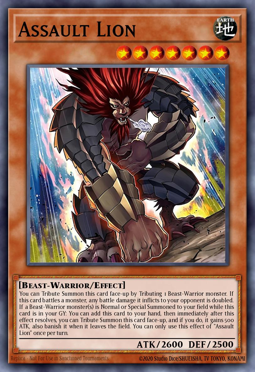 Assault Lion Yu-Gi-Oh card