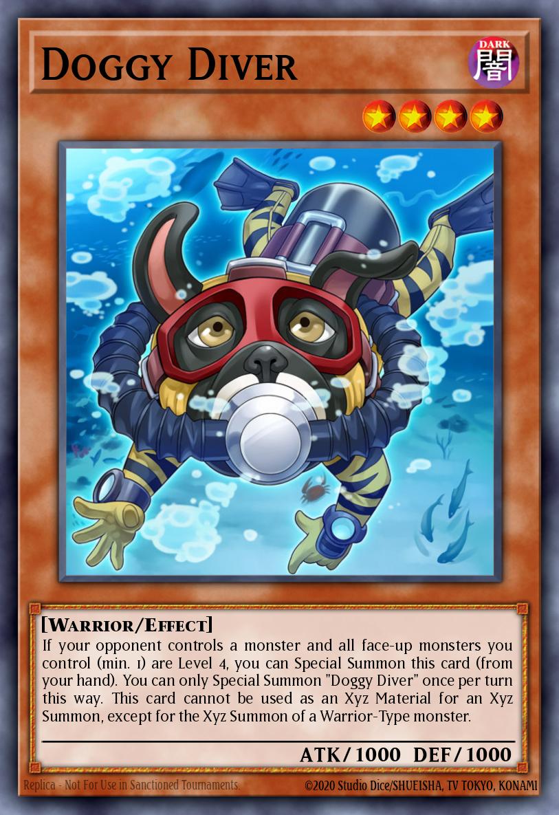 Doggy Diver Yu-Gi-Oh card