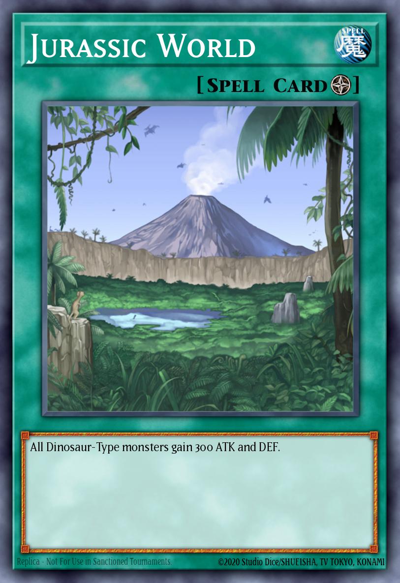 Jurassic World Yu-Gi-Oh card