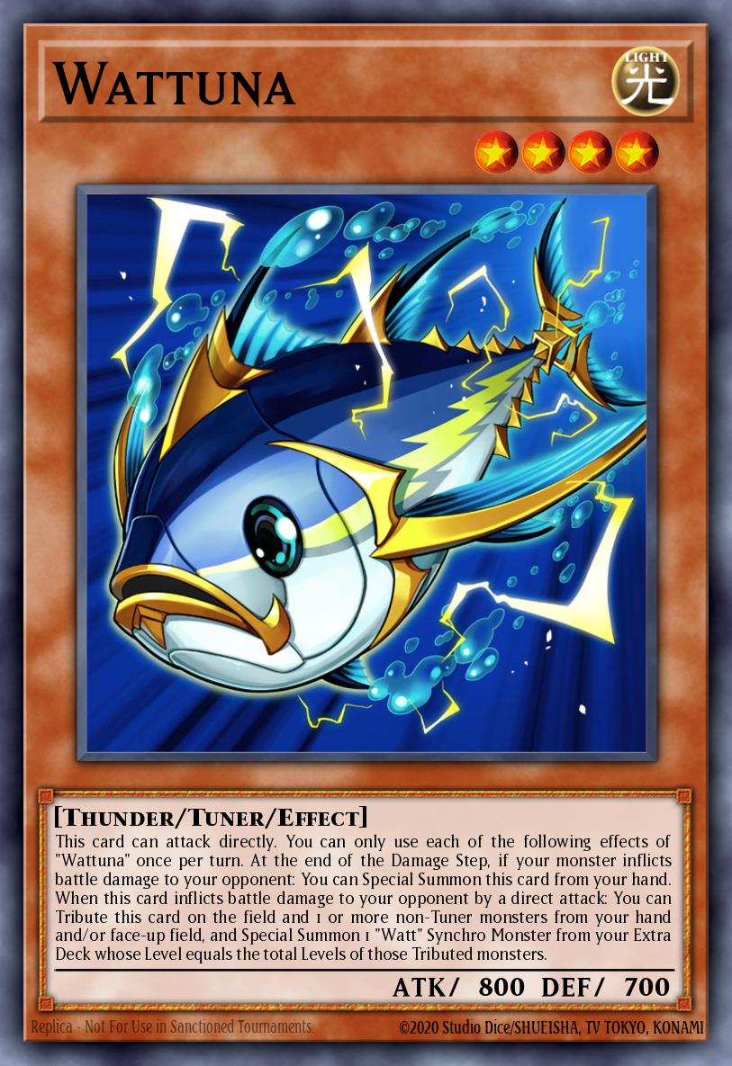 Wattuna Yu-Gi-Oh card