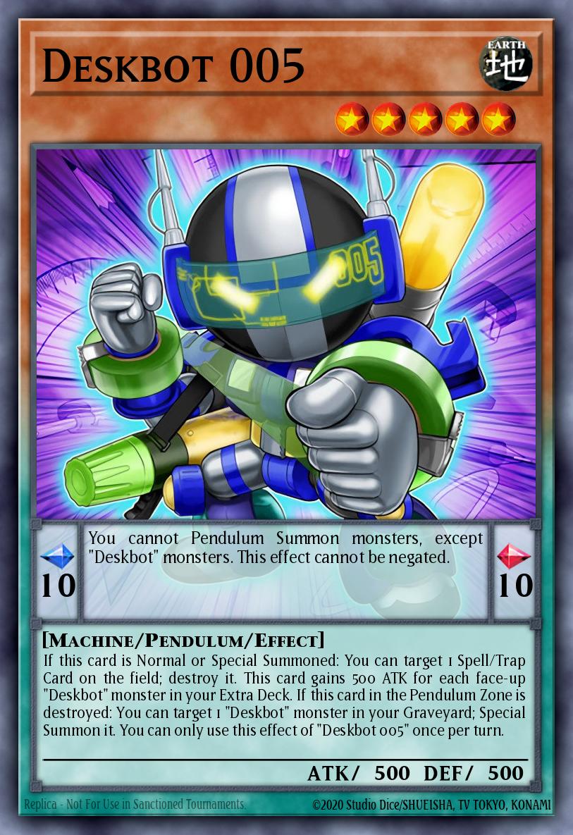Deskbot 005 Yu-Gi-Oh card