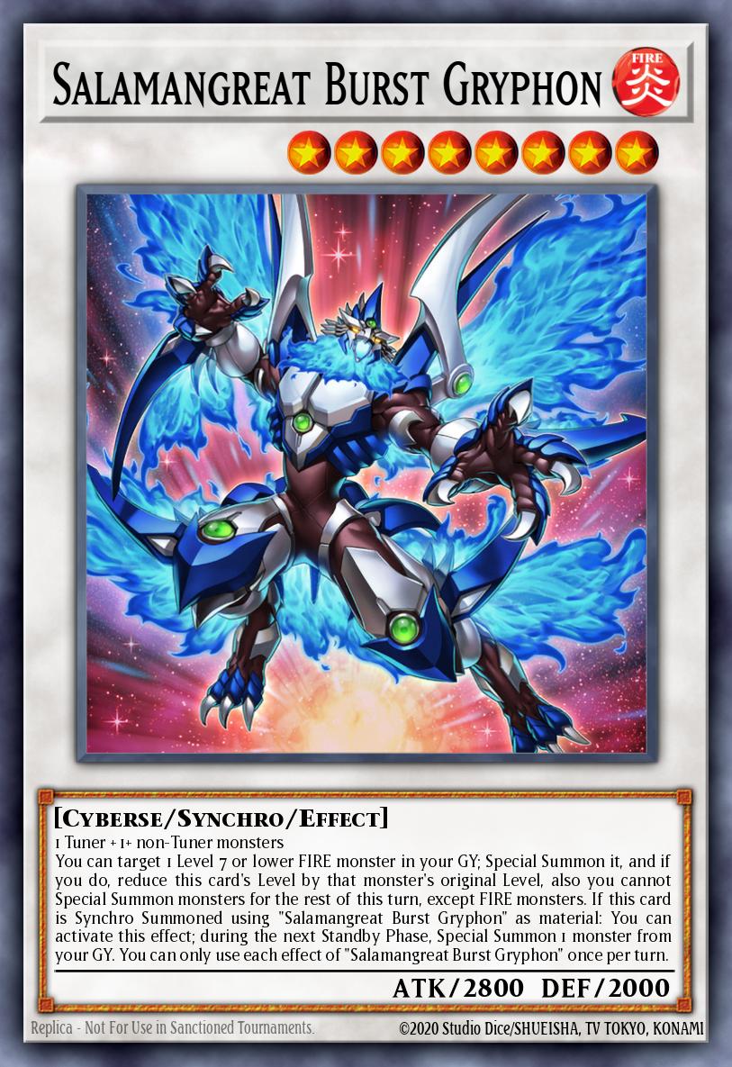 Salamangreat Burst Gryphon Yu-Gi-Oh card