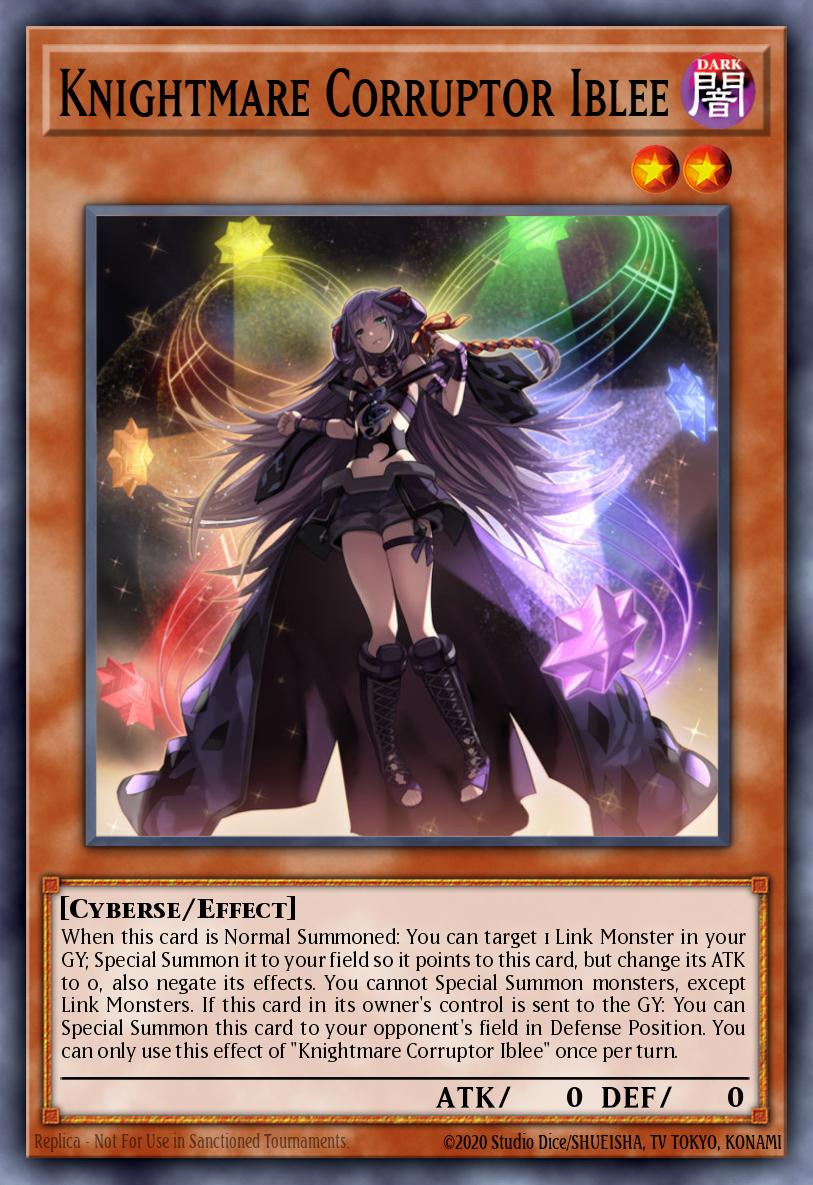 Knightmare Corruptor Iblee Yu-Gi-Oh card