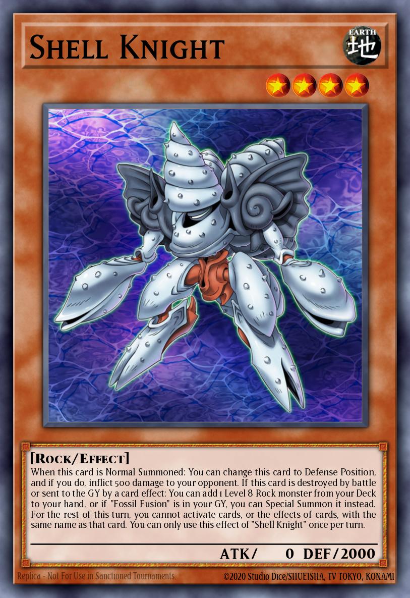 Shell Knight Yu-Gi-Oh card