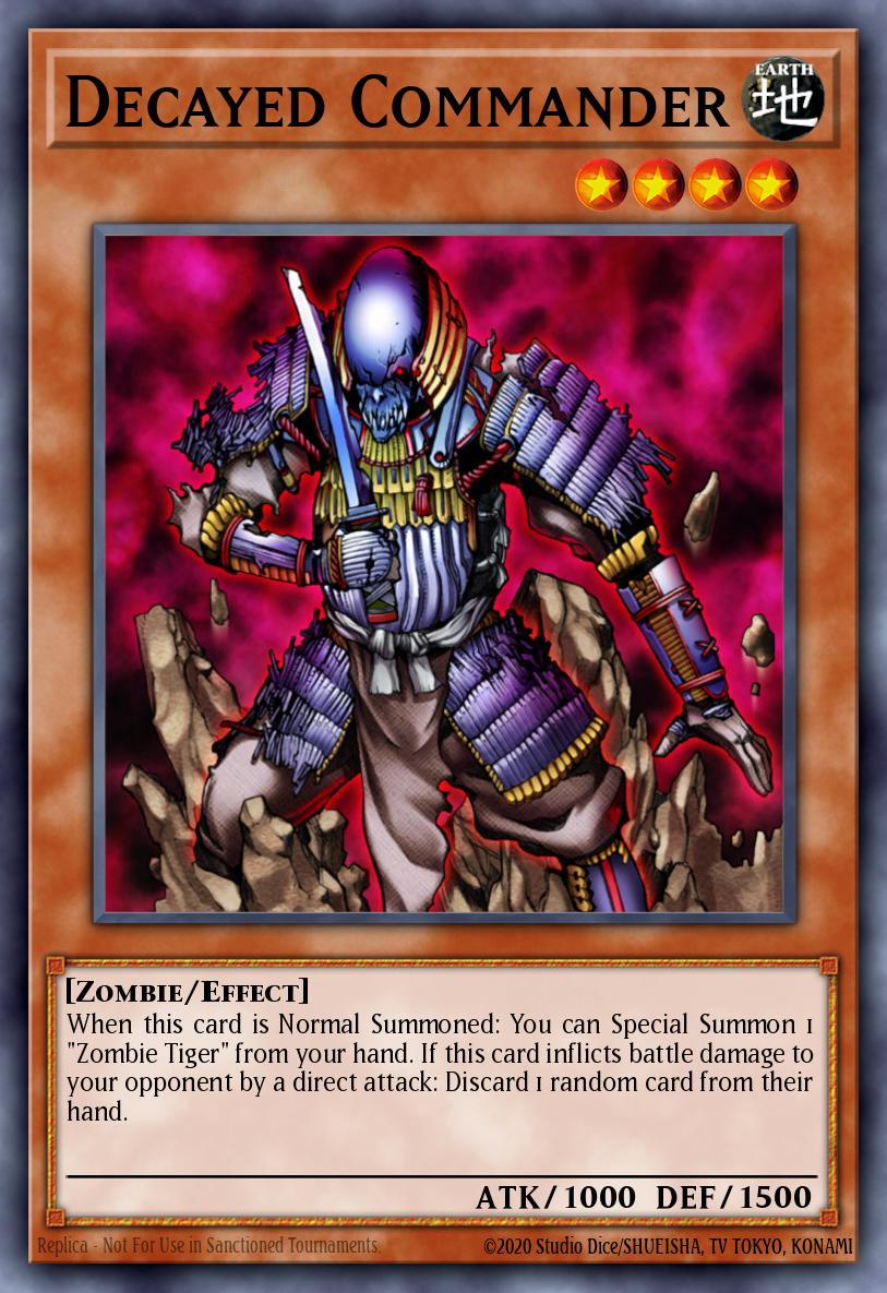 Decayed Commander Yu-Gi-Oh card