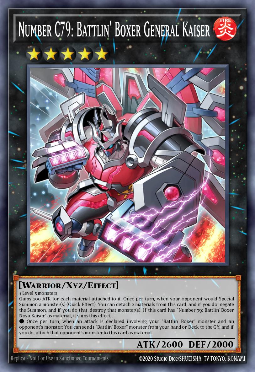 Number C79: Battlin' Boxer General Kaiser Yu-Gi-Oh card