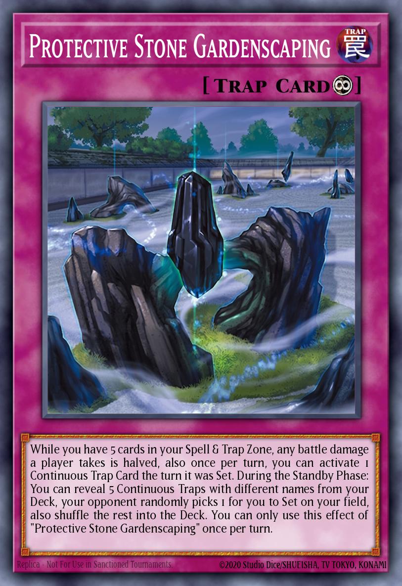 Protective Stone Gardenscaping Yu-Gi-Oh card