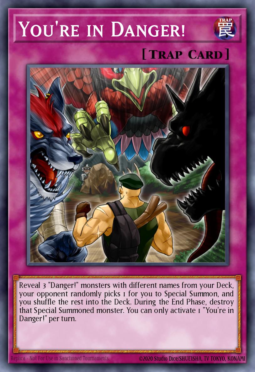 You're in Danger! Yu-Gi-Oh card