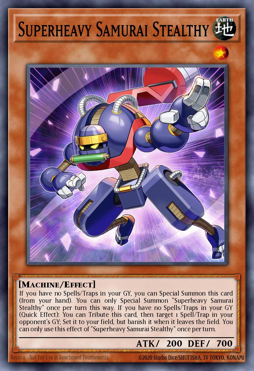 Superheavy Samurai Stealthy Yu-Gi-Oh card