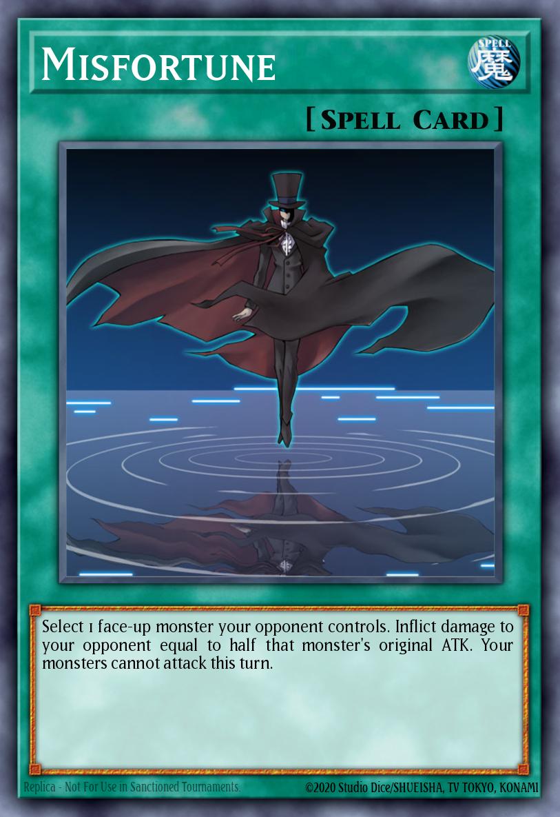 Misfortune Yu-Gi-Oh card