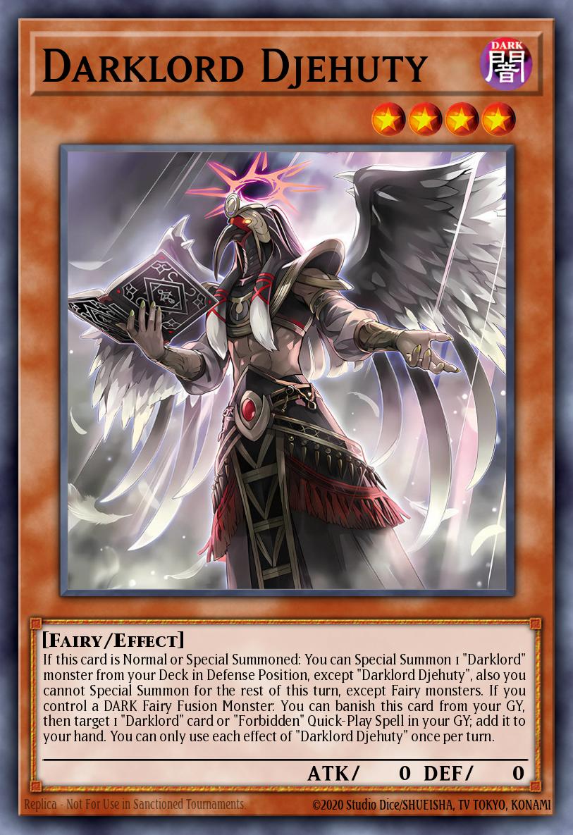 Darklord Djehuty Yu-Gi-Oh card