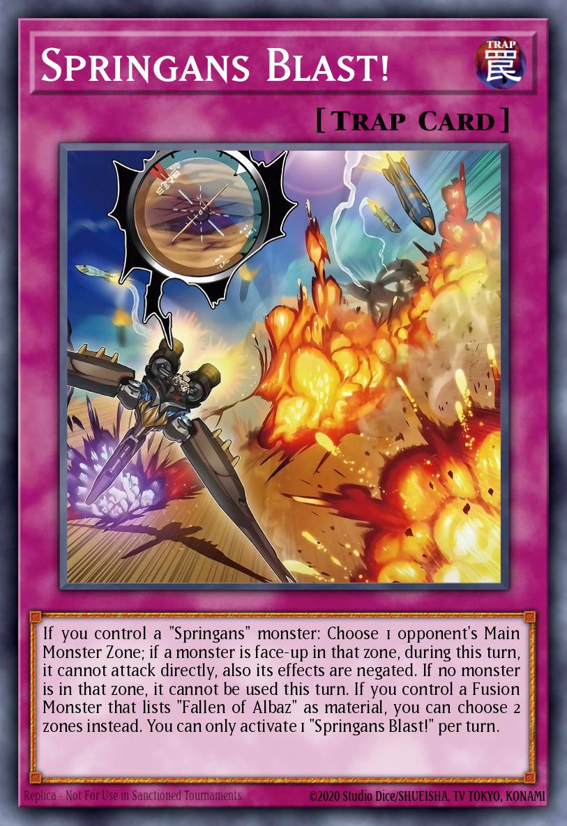 Springans Blast! Yu-Gi-Oh card