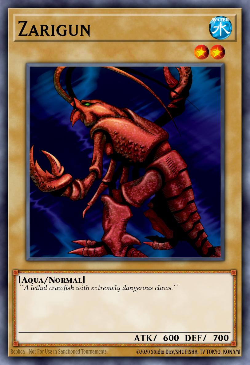 Zarigun Yu-Gi-Oh card