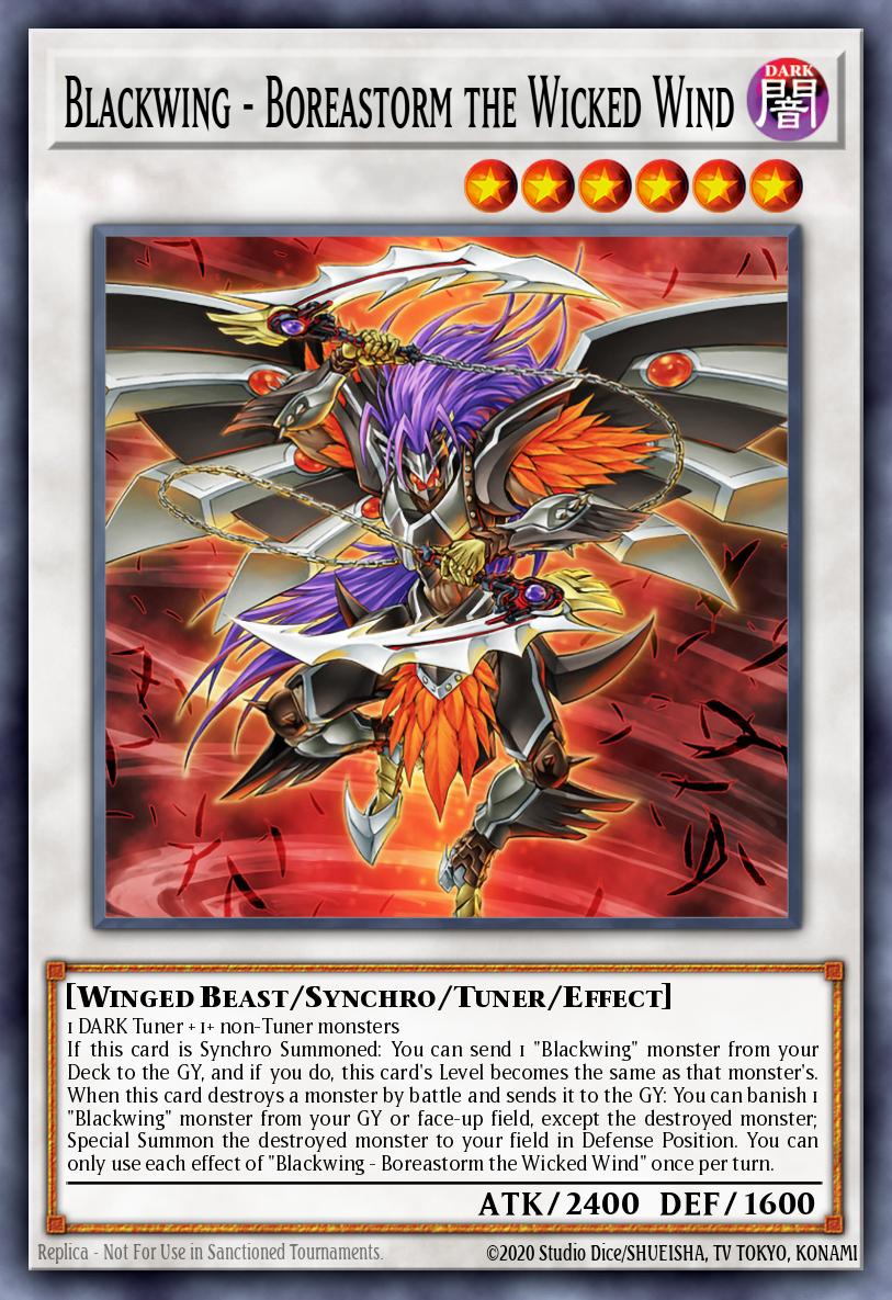 Blackwing - Boreastorm the Wicked Wind Yu-Gi-Oh card