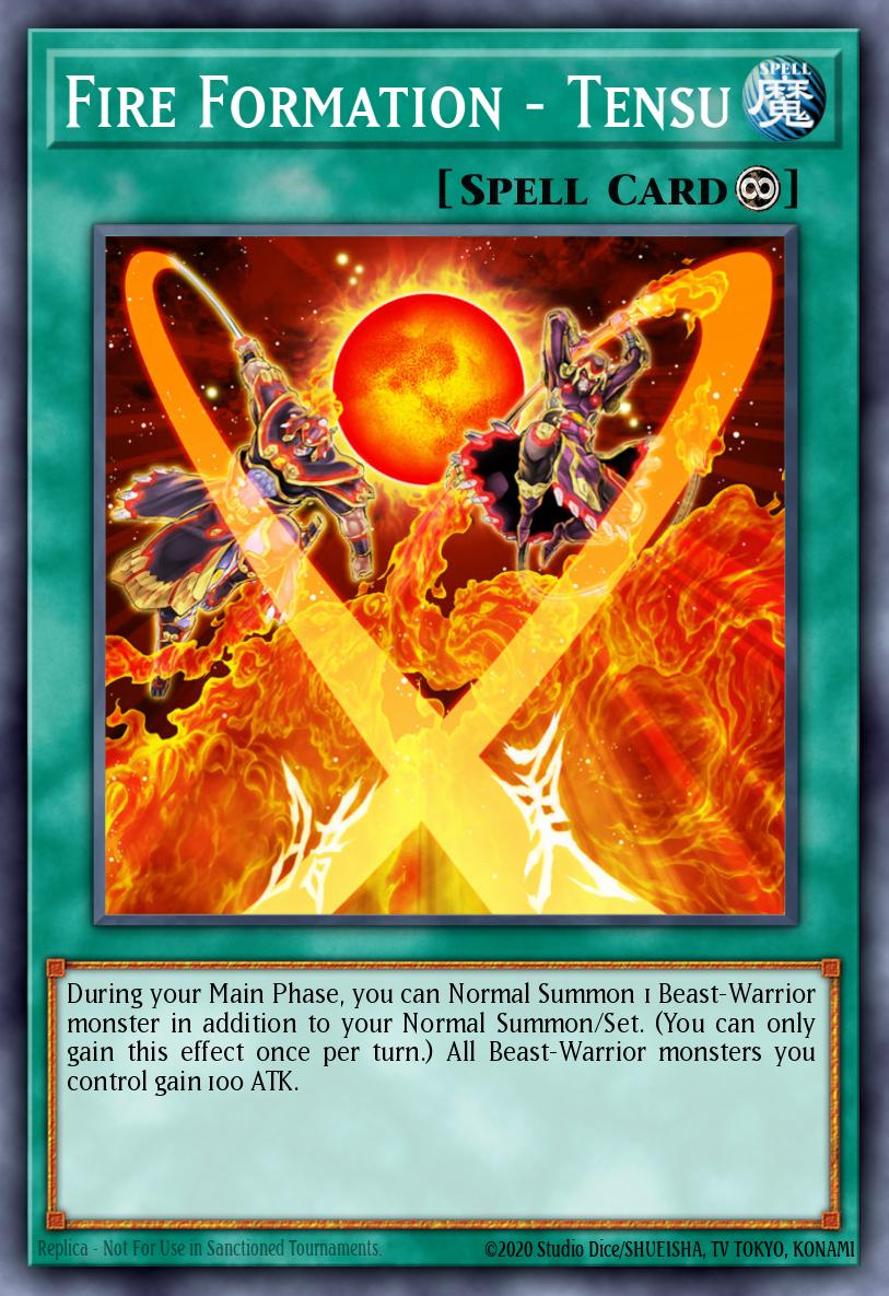Fire Formation - Tensu Yu-Gi-Oh card