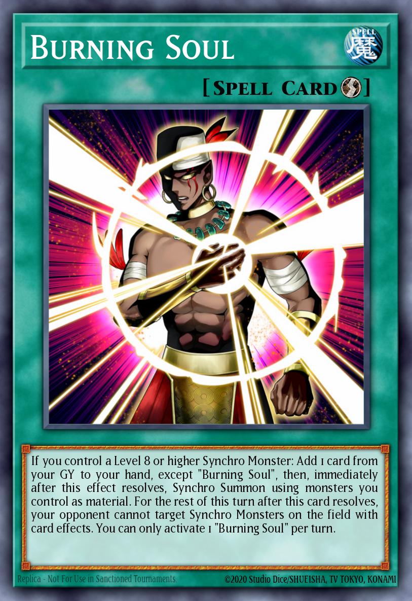 Burning Soul Yu-Gi-Oh card