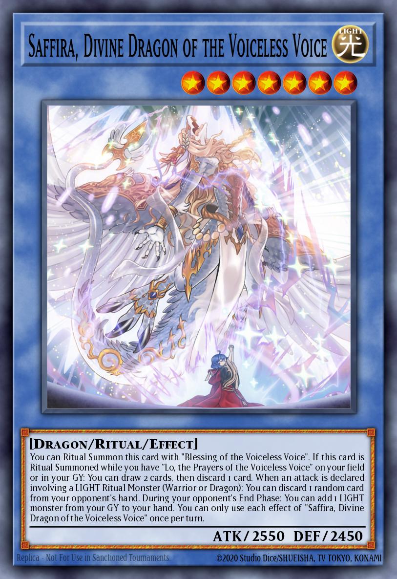 Saffira, Divine Dragon of the Voiceless Voice Yu-Gi-Oh card