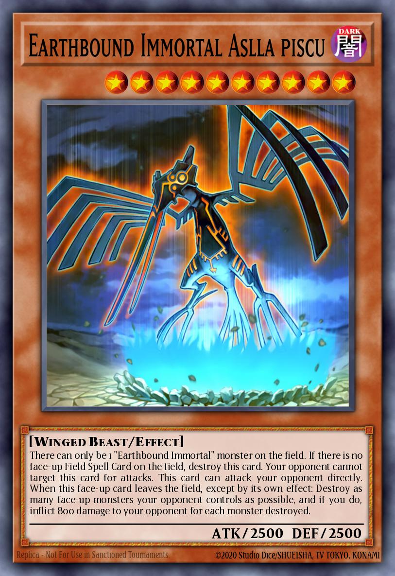 Earthbound Immortal Aslla piscu Yu-Gi-Oh card