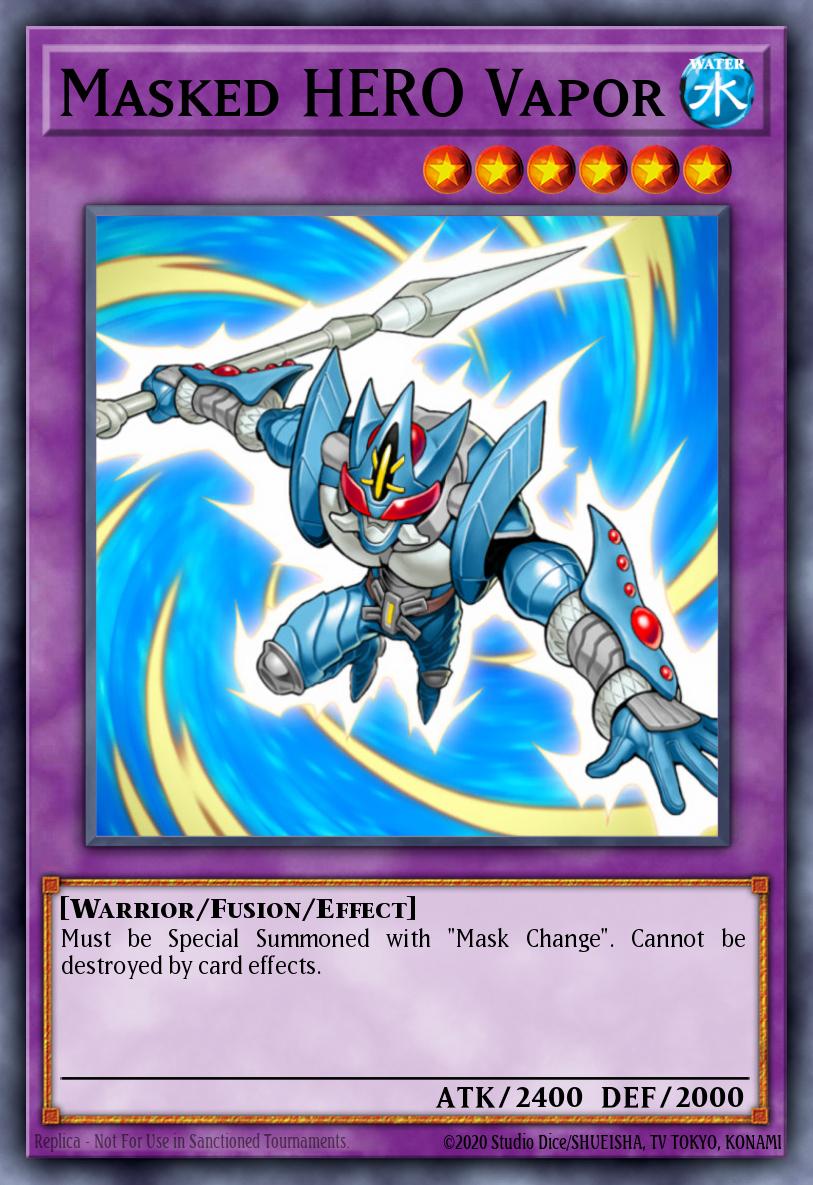 Masked HERO Vapor Yu-Gi-Oh card