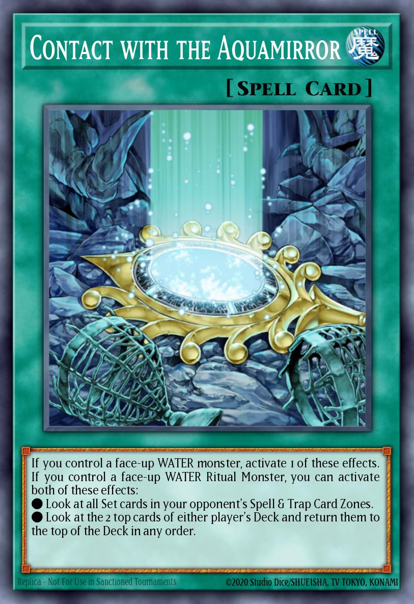 Contact with the Aquamirror Yu-Gi-Oh card