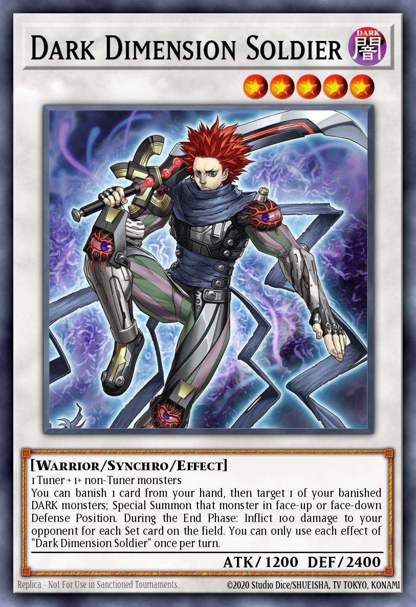 Dark Dimension Soldier Yu-Gi-Oh card