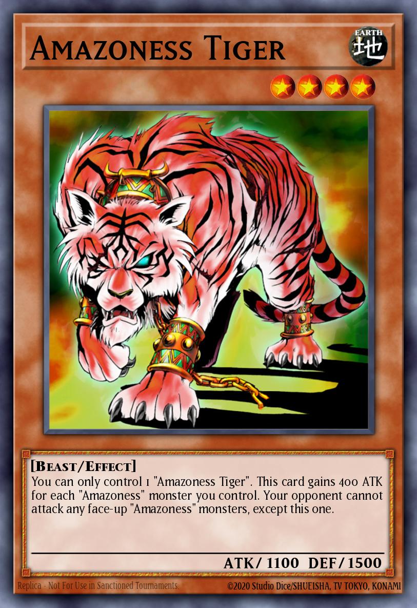 Amazoness Tiger Yu-Gi-Oh card