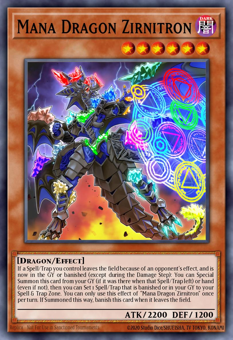 Mana Dragon Zirnitron Yu-Gi-Oh card