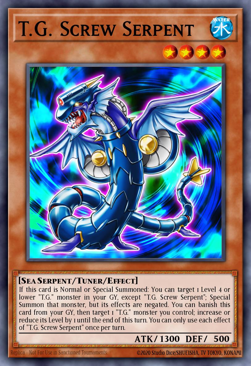 T.G. Screw Serpent Yu-Gi-Oh card
