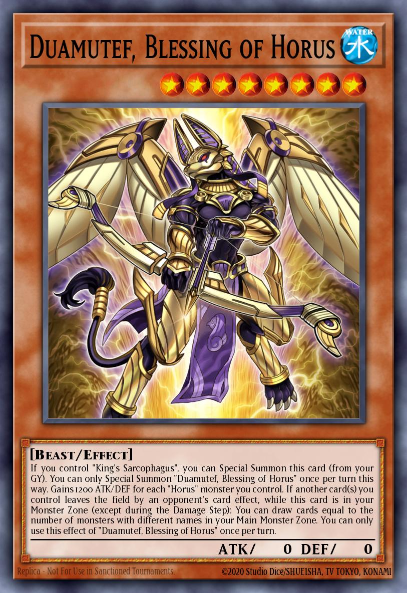 Duamutef, Blessing of Horus Yu-Gi-Oh card