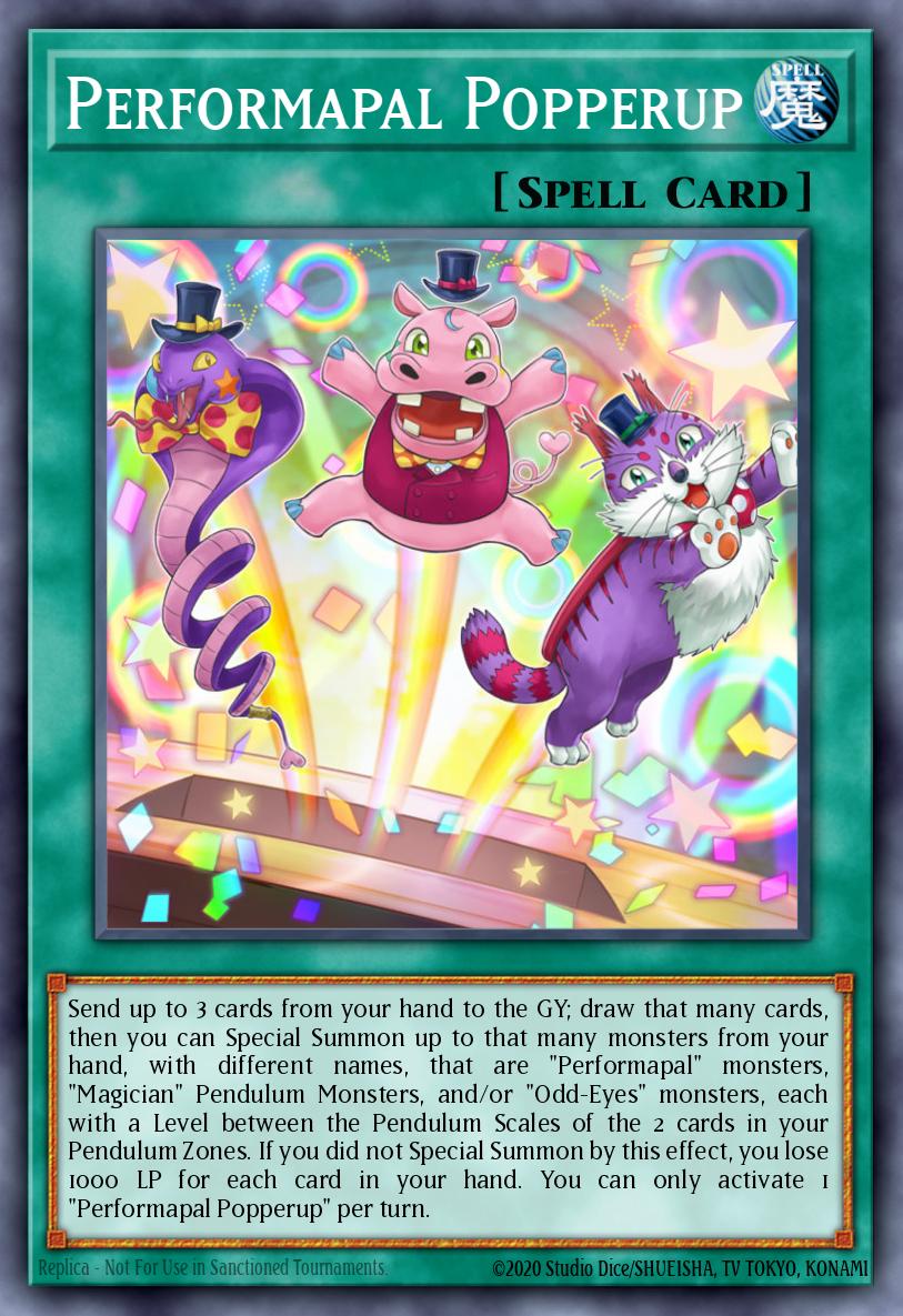 Performapal Popperup Yu-Gi-Oh card