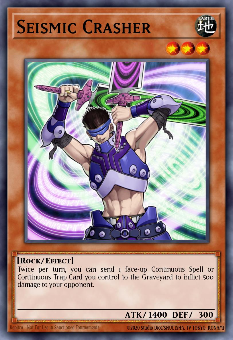 Seismic Crasher Yu-Gi-Oh card