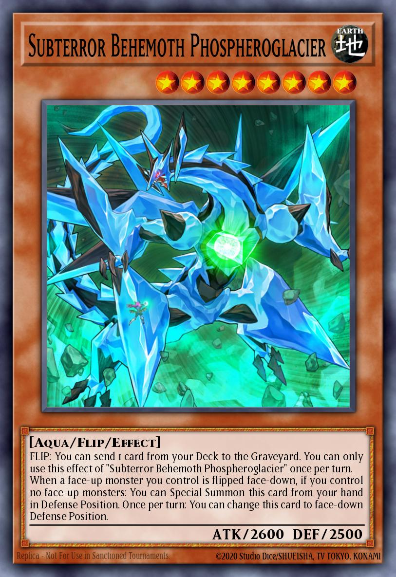 Subterror Behemoth Phospheroglacier Yu-Gi-Oh card