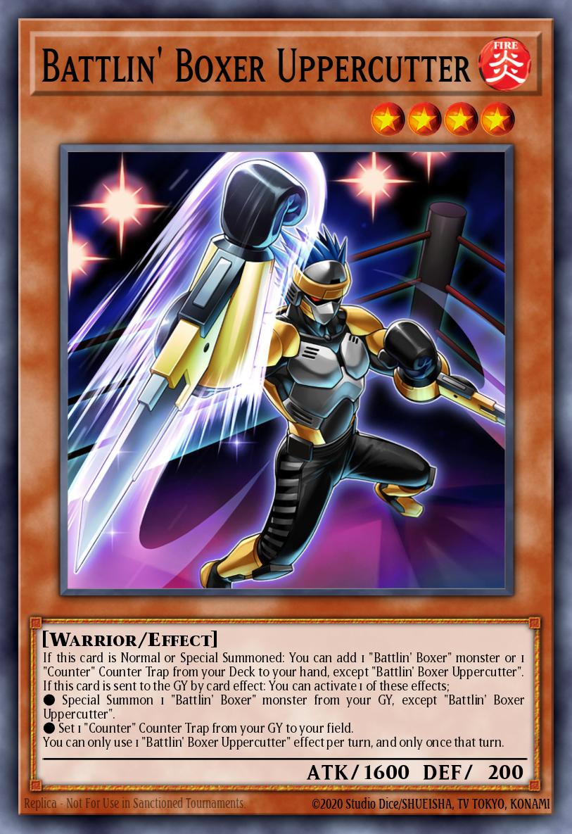 Battlin' Boxer Uppercutter Yu-Gi-Oh card