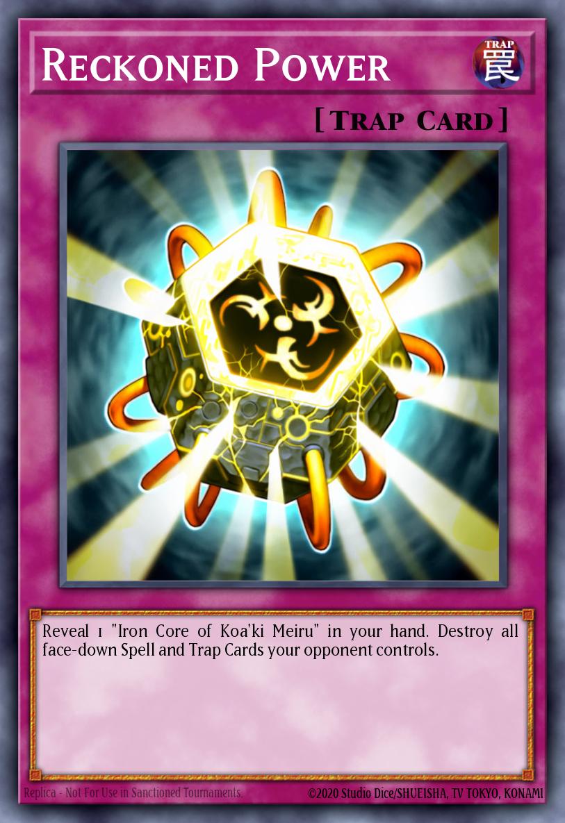 Reckoned Power Yu-Gi-Oh card
