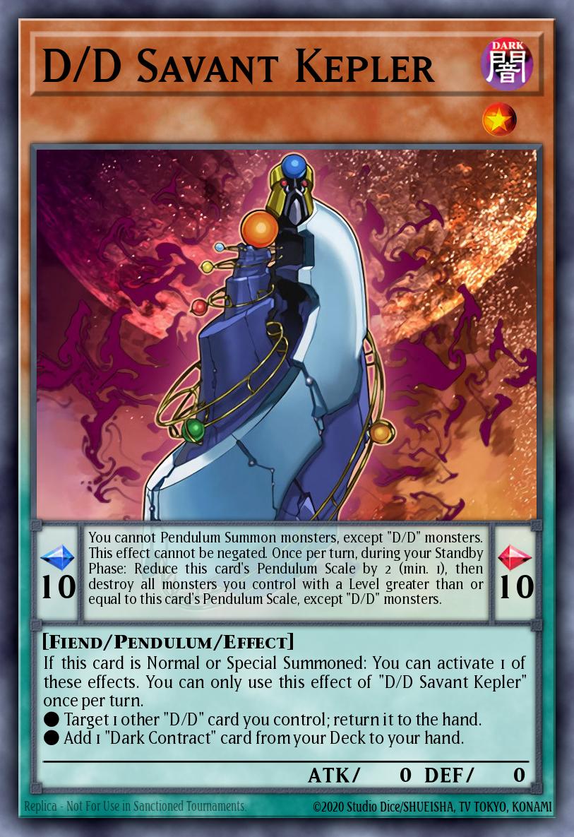 D/D Savant Kepler Yu-Gi-Oh card