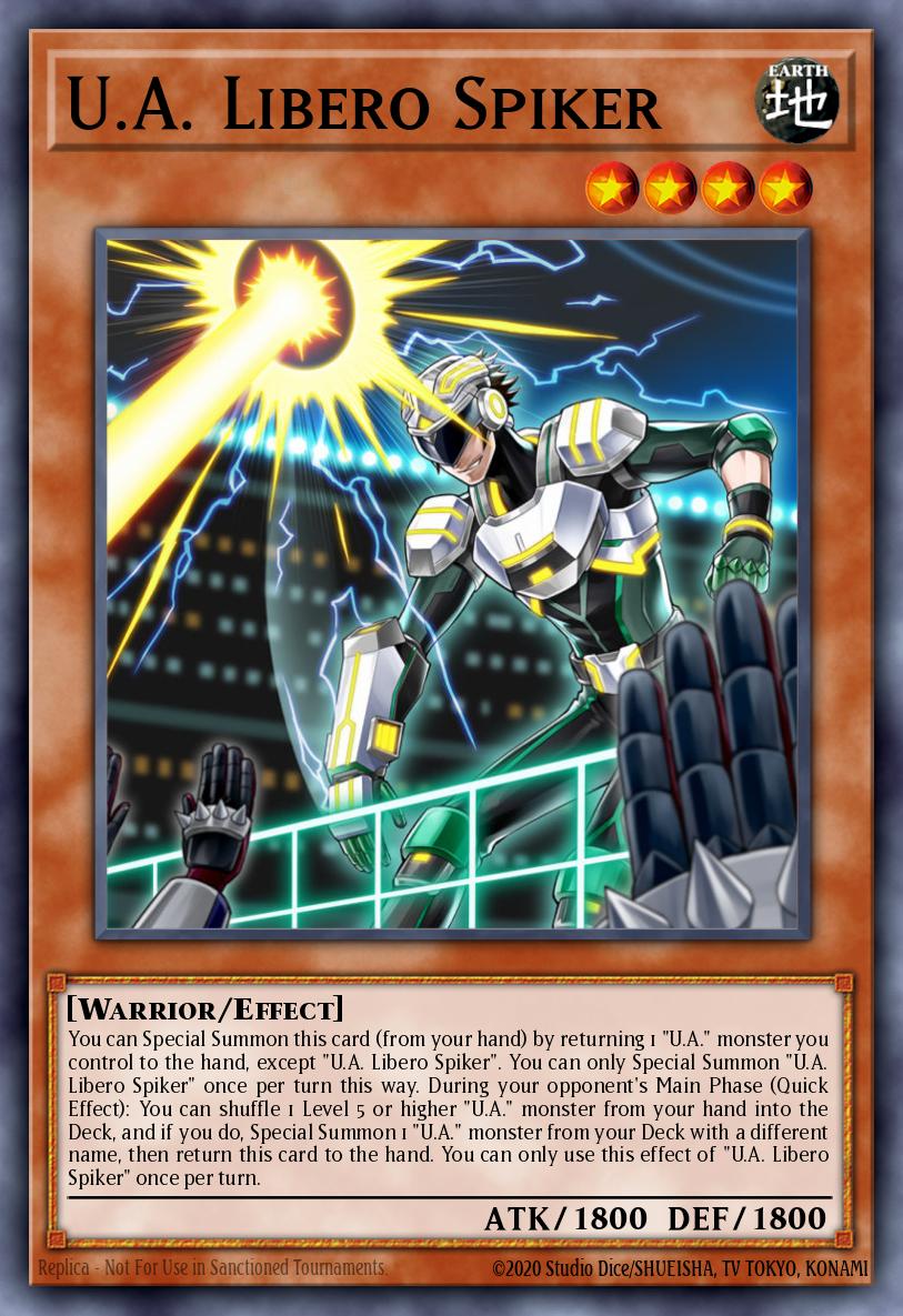 U.A. Libero Spiker Yu-Gi-Oh card