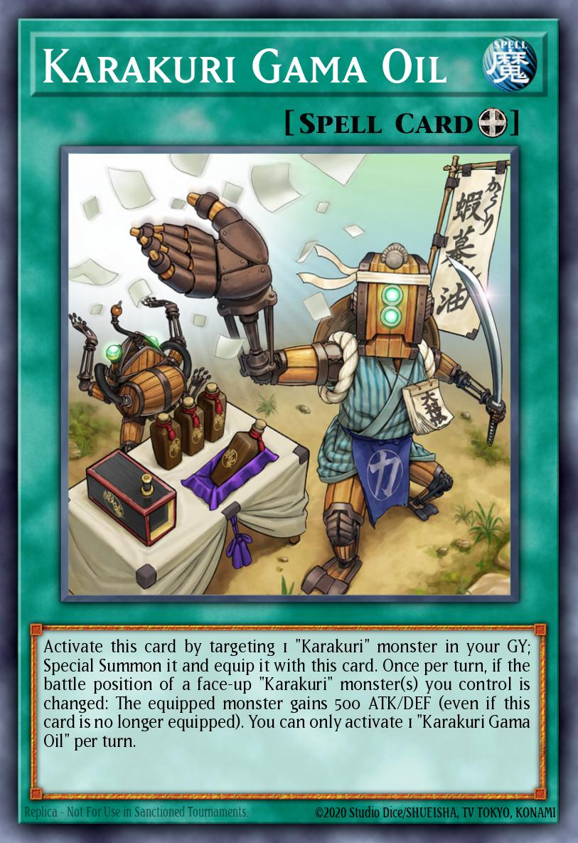 Karakuri Gama Oil Yu-Gi-Oh card