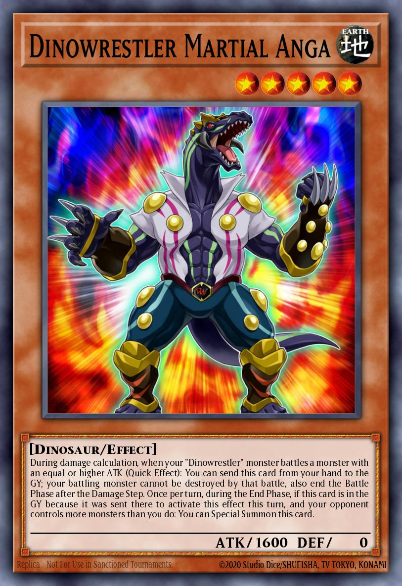 Dinowrestler Martial Anga Yu-Gi-Oh card