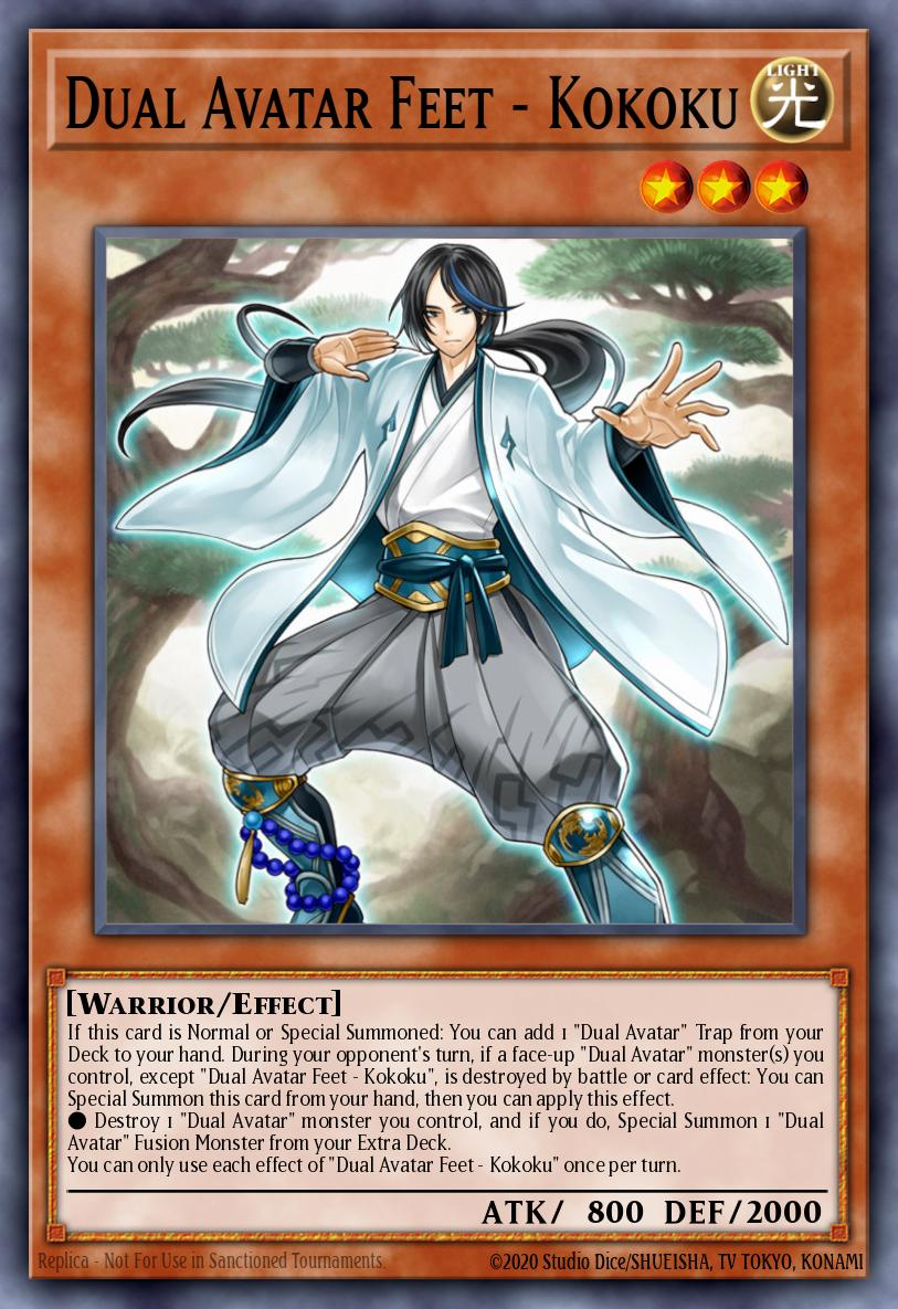 Dual Avatar Feet - Kokoku Yu-Gi-Oh card