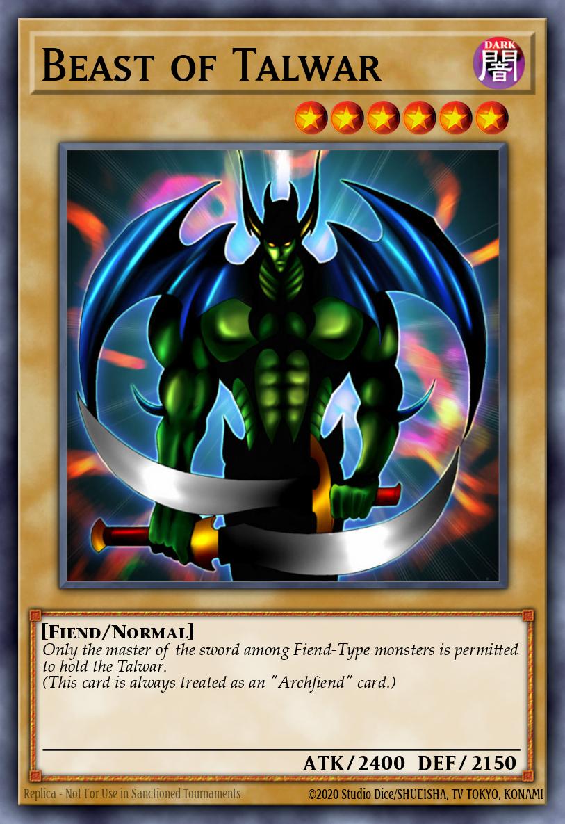 Beast of Talwar Yu-Gi-Oh card