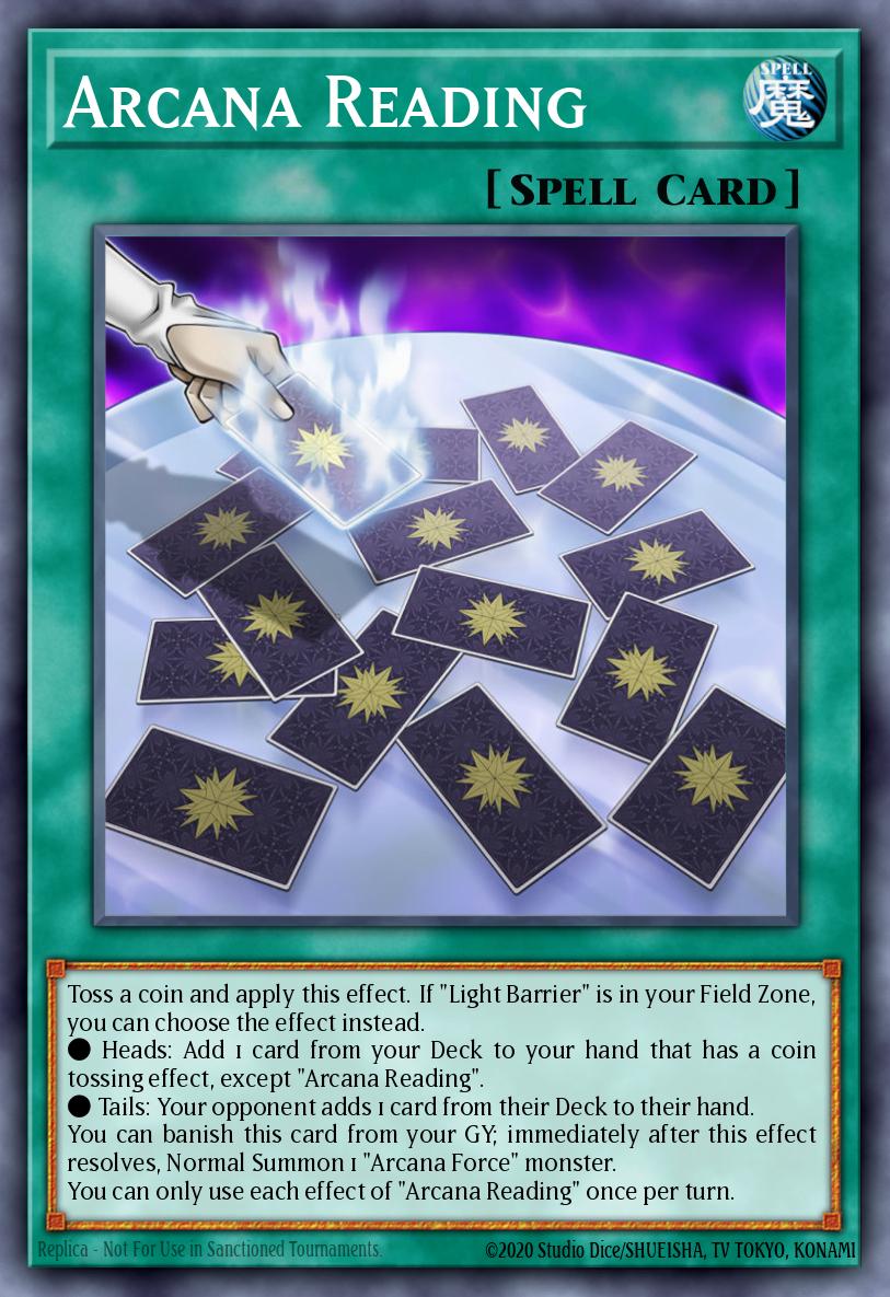 Arcana Reading Yu-Gi-Oh card