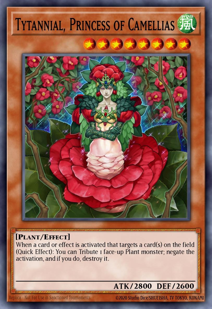 Tytannial, Princess of Camellias Yu-Gi-Oh card