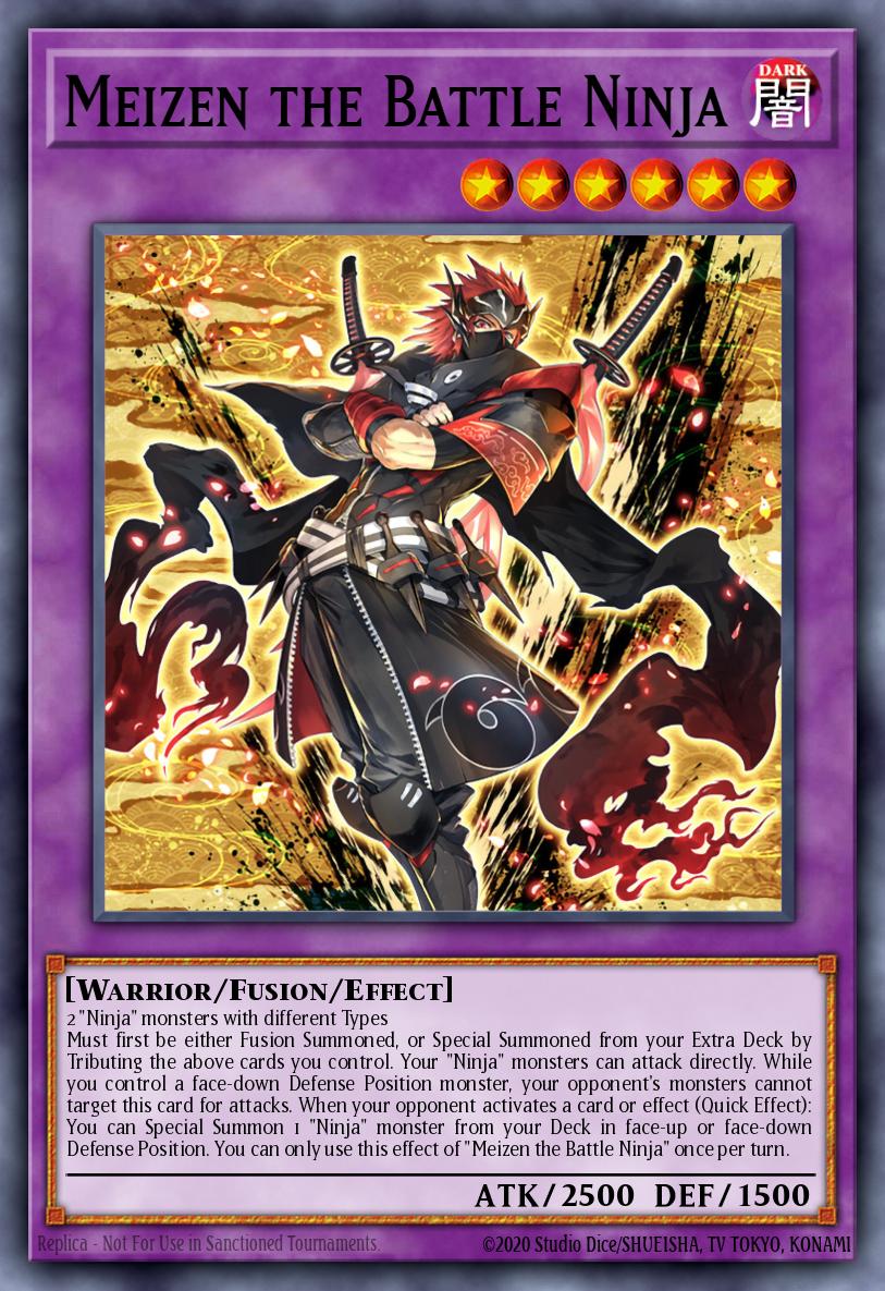Meizen the Battle Ninja Yu-Gi-Oh card