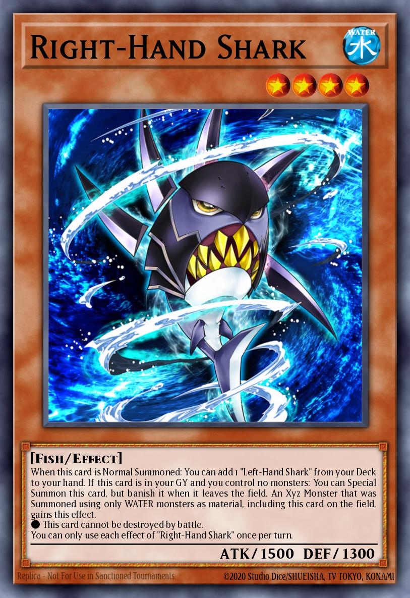 Right-Hand Shark Yu-Gi-Oh card