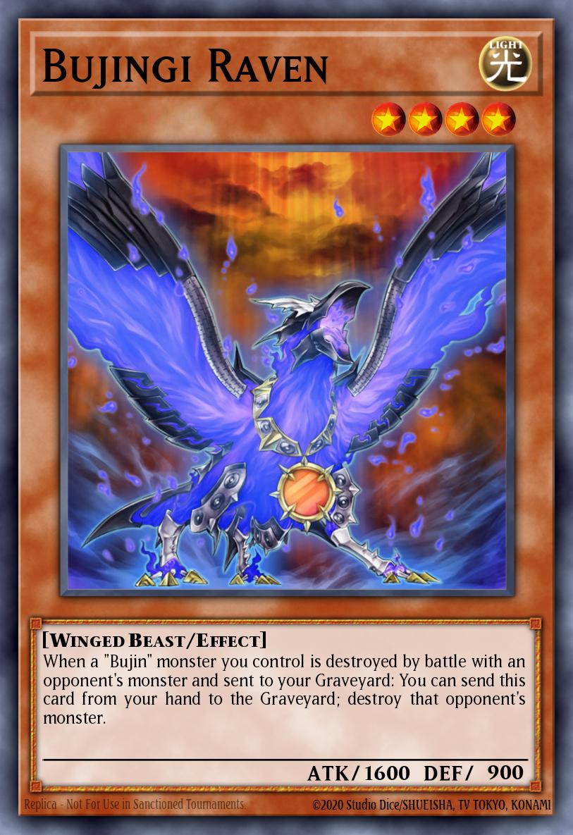 Bujingi Raven Yu-Gi-Oh card