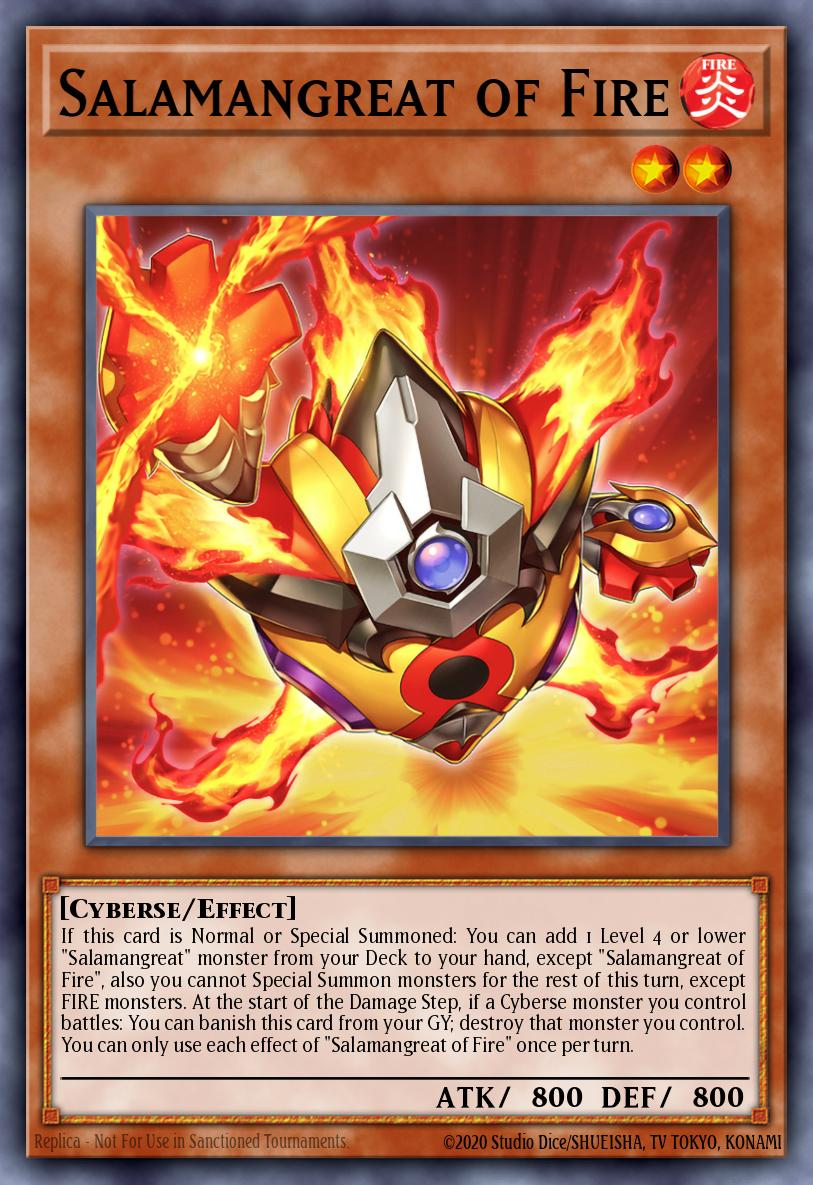 Salamangreat of Fire Yu-Gi-Oh card