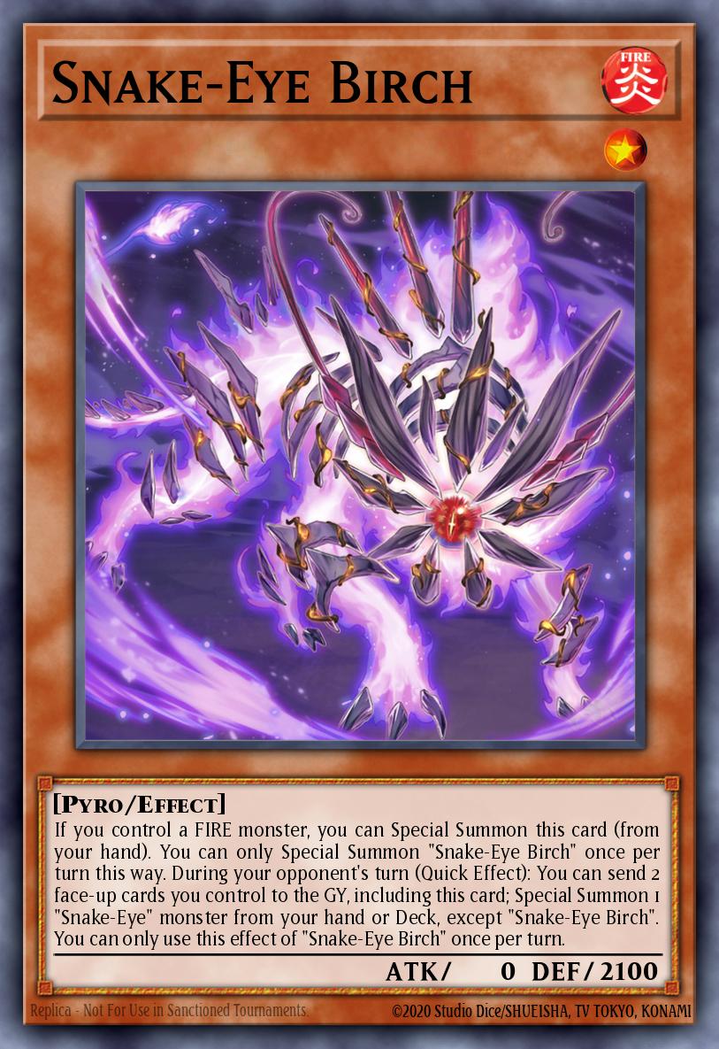 Snake-Eye Birch Yu-Gi-Oh card