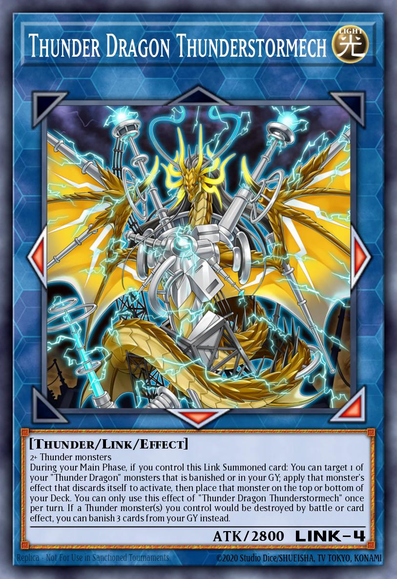 Thunder Dragon Thunderstormech Yu-Gi-Oh card